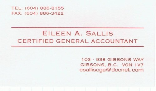 Eileen Sallis, CGA